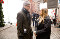 Director Douglas McGrath and Sarah Jessica Parker on the set of "I Don't Know How She Does It."