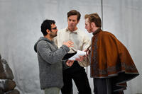 Director Tarsem Singh, Armie Hamiier and Robert Emms on the set of "Mirror Mirror."