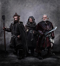 Jed Brophy as Nori, Adam Brown as Ori and Mark Hadlow as Dori in "The Hobbit: An Unexpected Journey."