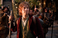 James Nesbitt as Bofur, Martin Freeman as Bilbo Baggins, Stephen Hunter as Bombur, Graham Mctavish as Dwalin, William Kircher as Bifur and Jed Brophy as Nori in "The Hobbit: An Unexpected Journey."