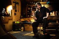 Director Peter Jackson on the set of "The Hobbit: An Unexpected Journey."