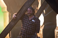 Director Peter Jackson on the set of "The Hobbit: The Battle of the Five Armies."