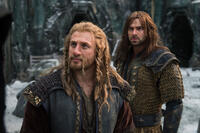 Dean O'Gorman as Fili and Aidan Turner as Kili in "The Hobbit: The Battle of the Five Armies."