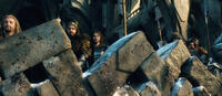 Dean O'Gorman as Fili, Richard Armitage as Thorin, Aidan Turner as Kili, James Nesbitt as Bofur and William Kircher as Bifur in "The Hobbit: The Battle of the Five Armies."