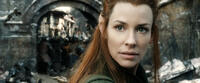 Evangeline Lilly as Tauriel in "The Hobbit: The Battle of the Five Armies."