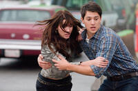 Jacqueline MacInnes-Wood as Olivia Castle and Nicholas D'Agosto as Sam in "Final Destination 5."