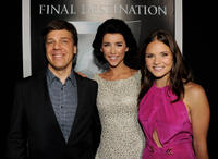 Director Steven Quale, Jacqueline MacInnes-Wood and Ellen Wroe at the California premiere of "Final Destination 5."