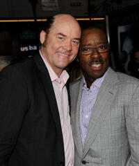 David Koechner and Courtney B. Vance at the California premiere of "Final Destination 5."