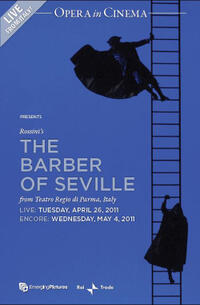 Poster art for "The Barber of Seville - Teatro Regio di Parma (LIVE)."
