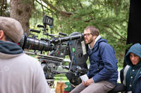 Writer/director Sean Durkin on the set of "Martha Marcy May Marlene."