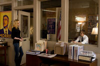 Evan Rachel Wood as Molly Stearns and Ryan Gosling as Stephen Myers in "The Ides of March."