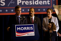 George Clooney, Jeffrey Wright, Jennifer Ehle and Talia Akiva in "The Ides of March."