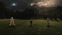Kirsten Dunst, Cameron Spurr and Charlotte Gainsbourg in "Melancholia."