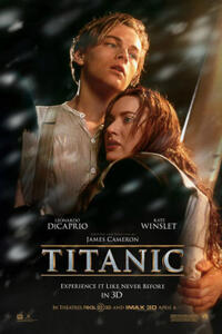 Poster art for "Titanic 3D."