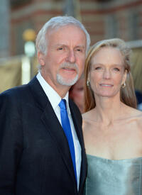Director James Cameron and Suzy Amis Cameron at the world premiere of "Titanic 3D" in London.