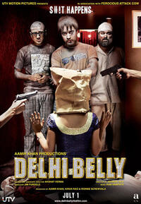 Poster art for "Delhi Belly."