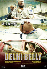 Poster art for "Delhi Belly."