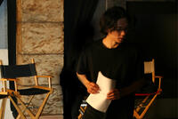Director Brian Metcalf on the set of "Fading of the Cries."