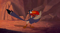 Zazu voiced by Rowan Atkinson in "The Lion King 3D."