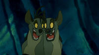 Shenzi voiced by Whoopi Goldberg and Ed voiced by Jim Cummings in "The Lion King 3D."