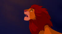 Simba voiced by Matthew Broderick in "The Lion King 3D."
