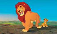 Mufasa and Simba in "The Lion King 3D."