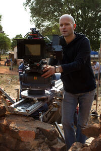 Director Marc Forster on the set of "Machine Gun Preacher."