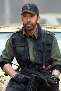 Chuck Norris in "The Expendables 2."
