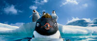 Atticus voiced by Benjamin Flores Jr., Erik voiced by Ava Acres, Bo voiced by Meibh Campbell and Ramon voiced by Robin Williams in "Happy Feet Two."