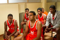 Corey Brewer, Jared Dudley and Larry Sanders in "Movie 43."