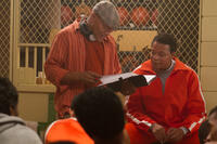 Director Rusty Condieff and Terrence Howard on the set of "Movie 43."