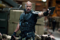 Dwayne Johnson as Roadblock in "G.I. Joe: Retaliation."