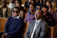 Dexter Darden as Walter Hill and Courtney Vance as Pastor Dale in "Joyful Noise."