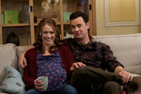 Yvonne Strahovsky as Jessica and Colin Hanks as Rob in "The Guilt Trip."