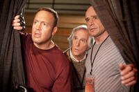 Kevin James as Scott Voss, Henry Winkler as Marty Streb and Bas Rutten as Niko in "Here Comes the Boom."