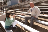 Charice as Malia and Bas Rutten as Niko in "Here Comes the Boom."