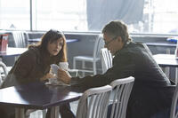 Rachel Weisz with director Tony Gilroy on the set of "The Bourne Legacy."