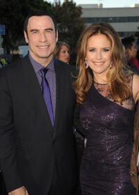 John Travolta and Kelly Preston at the California premiere of "Savages."