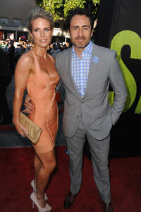 Stefanie Sherk and Demian Bichir at the California premiere of "Savages."