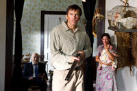 John Dugan as Grandpa Sawyer and Bill Moseley as Drayton Sawyer in "Texas Chainsaw 3D."