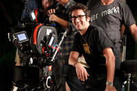 Director Josh Schwartz on the set of "Fun Size."