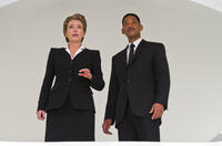 Emma Thompson and Will Smith in "Men in Black III."