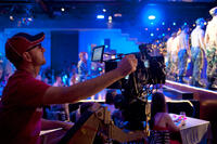 Director Steven Soderbergh on the set of "Magic Mike."