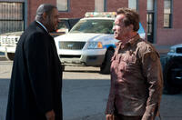 Forest Whitaker as Agent John Bannister and Arnold Schwarzenegger as Ray Owens in "The Last Stand."