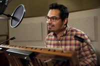 Michael Pena on the set of "Turbo."