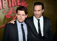Jack O'Connell and Callan Mulvey at the California premiere of "300: Rise Of An Empire."