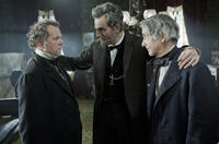 David Costabile as James Ashley, Daniel Day-Lewis as president Abraham Lincoln and David Strathairn as William Seward in "Lincoln."