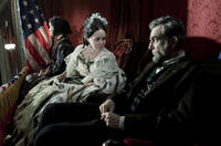 Gloria Reuben as Elizabeth Keckley, Sally Field as Mary Todd Lincoln and Daniel Day-Lewis as president Abraham Lincoln in "Lincoln."