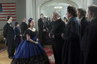Joseph Gordon-Levitt as Robert Todd Lincoln, Gulliver McGrath as Tad Lincoln, Stephen McKinley Henderson as William Slade, Daniel Day-Lewis as Abraham Lincoln, Sally Field as Mary Todd Lincoln, Wayne Duvall as Senator Bluff Wade, Tommy Lee Jones as Thaddeus Stevens, John Hutton as Senator Charles Sumner and David Costabile as James Ashley in "Lincoln."