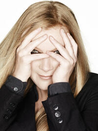 Director Andrea Arnold on the set of "Wuthering Heights."